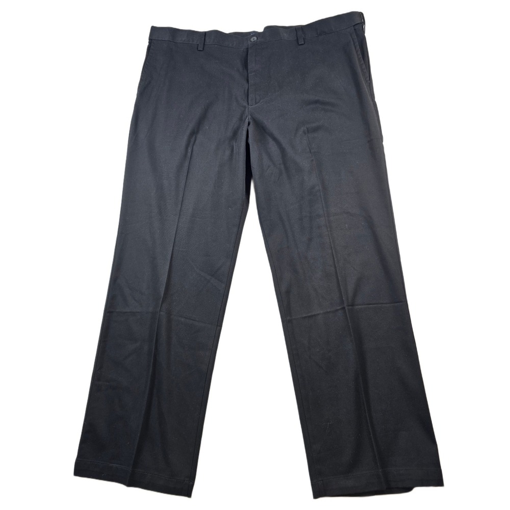 Dockers Easy Khaki Pants Mens 46x32 Big Tall Black Cotton Stretch Classic NEW
